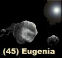 Астероид 45 Евгения (Eugenia) 